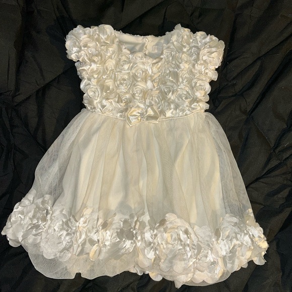 Nannette Other - Nannette White Floral Kids Formal Dress